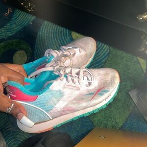Reebok Women's Athletic Shoes - White, Pink, Teal